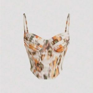 Tie Dye Bustier Corset Top